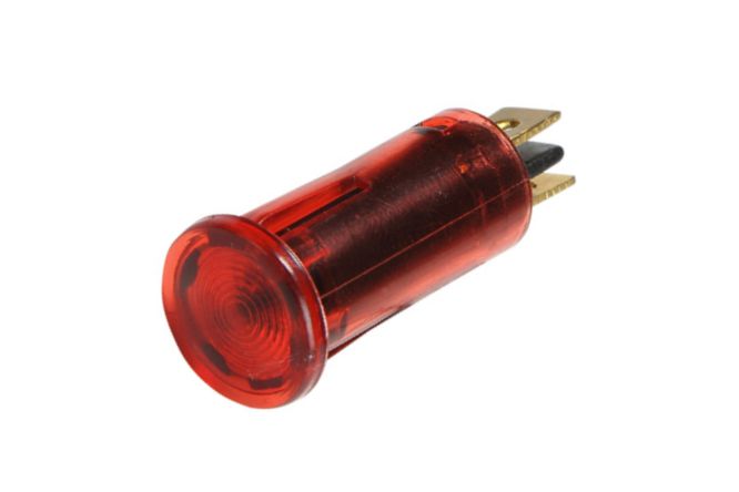 Pilot light clip-on d=12.7mm 220v ac red d03-220-rd