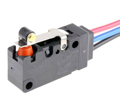 Sub-mini limit switch with wire leads d2vw-5l2-a1-m