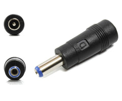 Adapter dc 2.5mm plug to 2.1mm socket 180754-blue ring