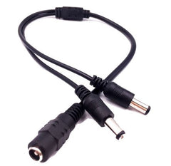 Adapter dc lead 2.1mm plug - 2x2.1mm socket 190351