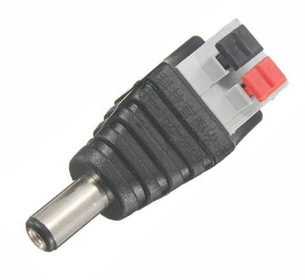 Adapter dc socket 5.5x2.1 to spring contacts qt-03-s