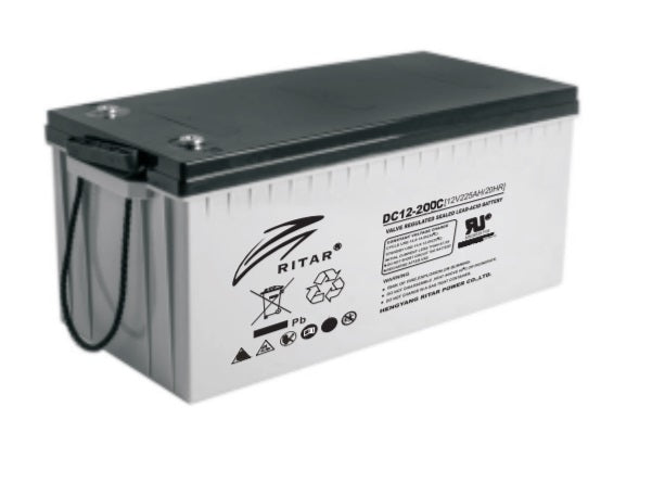 Battery lead carbon 12v 200ah - 522x240x224mm dc12-200c