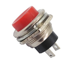 Push button switch n.o. spst 3a red m16 d=19mm ds-212-rd