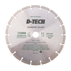 DIAMOND BLADE SEGMENTED STD. 230X22,23MM SCREED/BRICK/MASONRY
