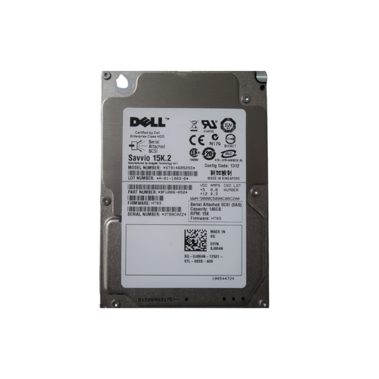 Dell 146GB 2.5” SAS HDD 9FU066-050