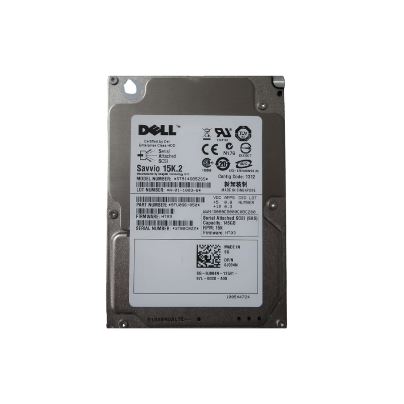 Dell 146GB 2.5” SAS HDD 9FU066-050 (Second-Hand) - FOR SERVERS ONLY