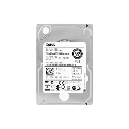 Dell 600GB 2.5” SAS HDD HDEBC01DAAS1