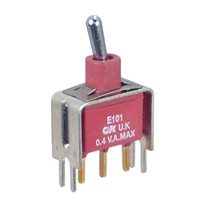 Mini toggle switch spdt on-on pcb e101md1cv3be