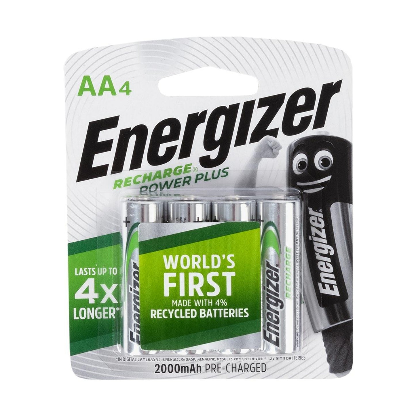 Energizer recharge: 2000 mah aa - 4 pack