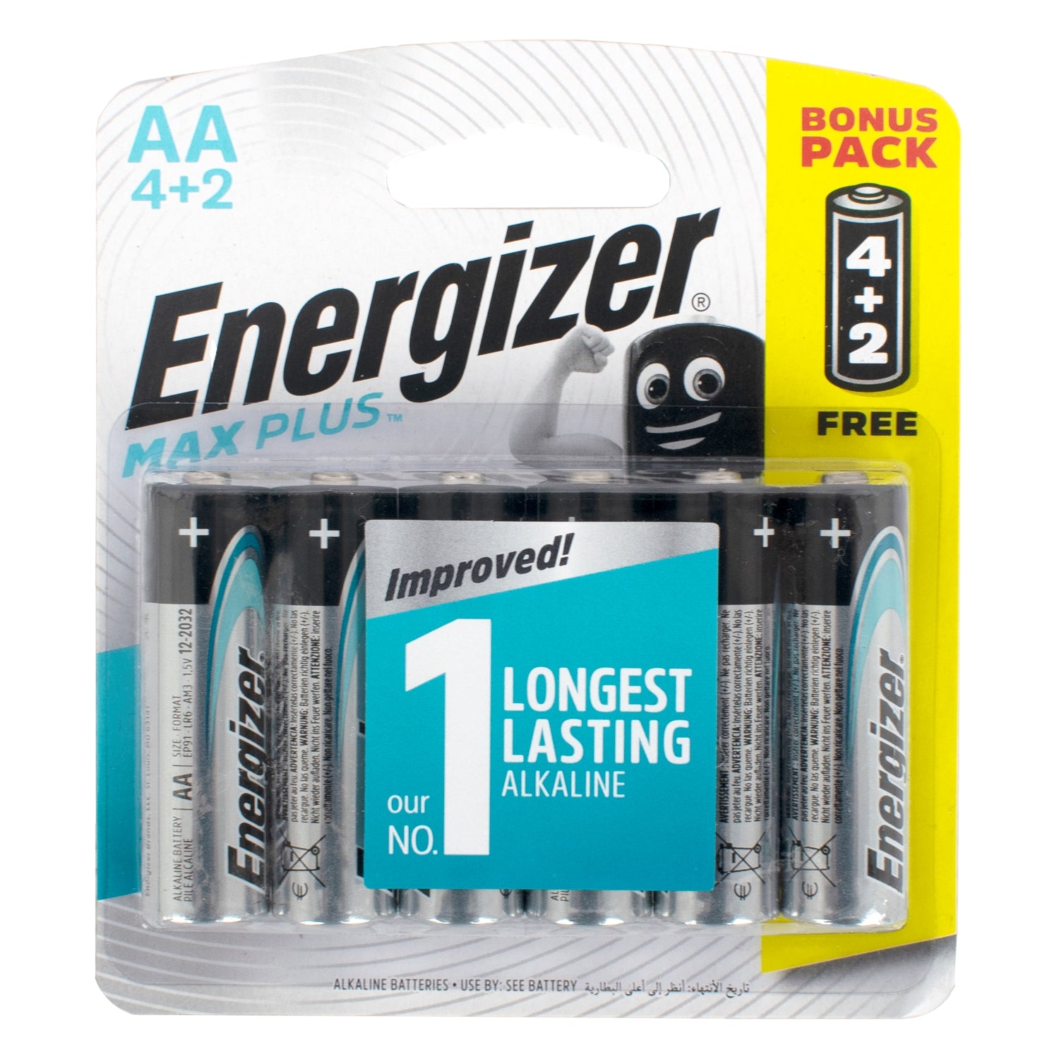 Energizer maxplus aa - 6pack 4+2 free (moq 12) - Price Concious Spot >>>  PC SPOT