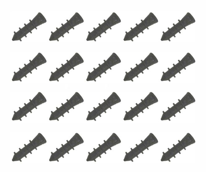 Plug - cable fixing black 6mm - 100/bag eh1b6