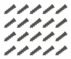 Plug - cable fixing black 6mm - 100/bag eh1b6