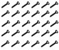 Plug - cable fixing black 8mm - 100p/bag eh1b8