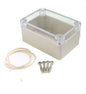 Ip65 abs enclosure clear lid 100x68x50mm 11-4t (f4t)