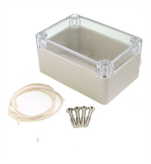 Ip65 abs enclosure clear lid 100x68x50mm 11-4t (f4t)