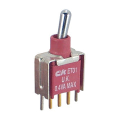 Mini toggle switch spdt on-on pcb et01md1v3be