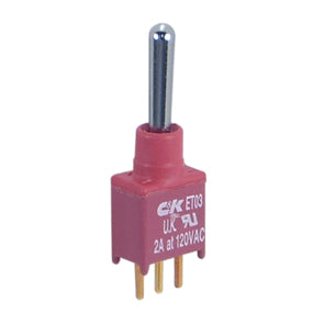 Mini toggle switch spdt on-on pcb et03sd1cge