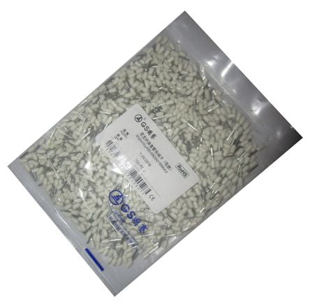 Terminal boot lace white 0.75mm2 l=8 -1k/bag evn7508-white