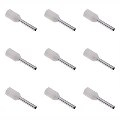 Boot lace ferrule terminal white 0.5mm l=8mm 1k/bag evn0508(1)