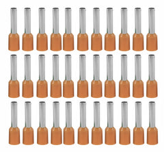Bootlace ferrule orange 4mm 2.8x12 1k/b evn4012-or