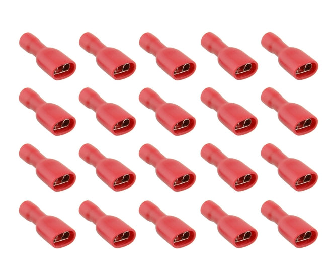 Full insu. terminal 6.35mm red - 1k/bag fdfd1.25-250