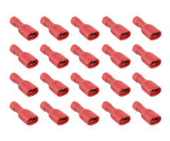 Full insu. terminal 6.35mm red - 100p/bag fdfd1.25-250