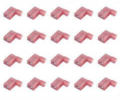 Terminal full-ins flag rd 6.35mm socket - 500/bag fldny 1.25-250