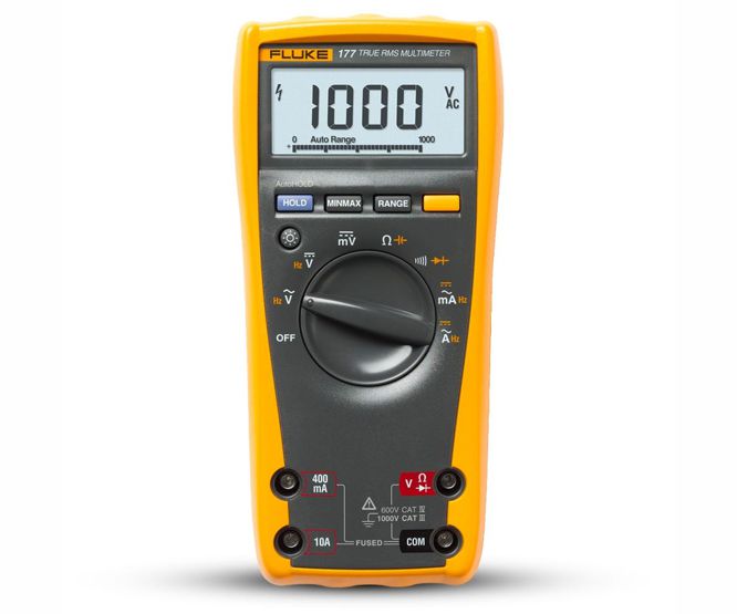 Digital multimeter fluke 177 v,i,r,c,f, true trms fluke 177