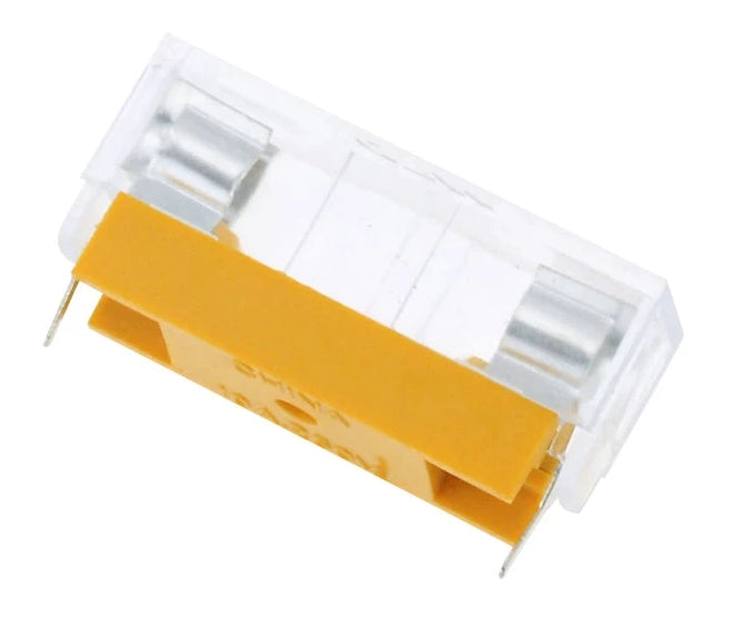 Holder fuse 5x20 pcb with clear cover cq-200pt