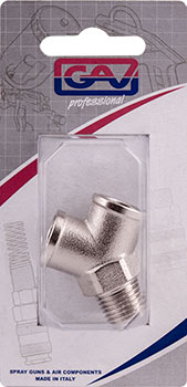 Y CONNECTOR 1/4'MFF GIO1071-2 PACKAGED