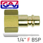 BRASS CONNECTOR 1/4'F