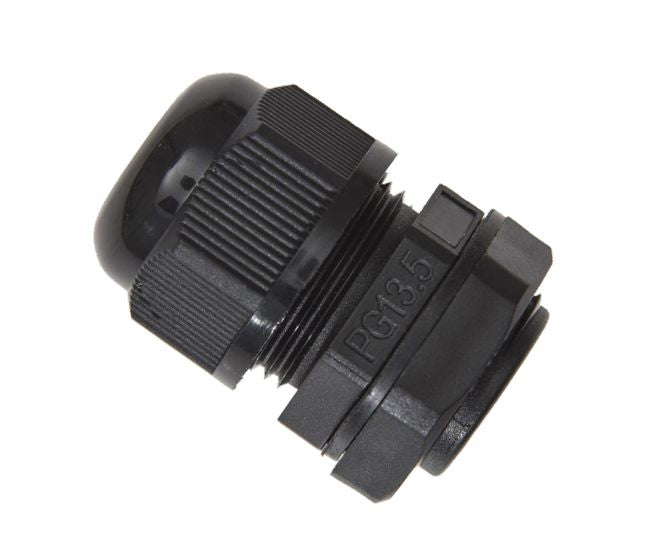 Black compression gland ph=20mm cab=6.5-12mm l=9mm pg13.5-blk