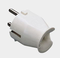Power plug schuko in-line 16a white gw28011