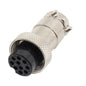 M16 10w mic-socket 5a 125v aviation connector gx16-a-10s