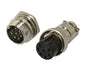 M16 7w mini-mic-plug and socket connector set gx16-a-7ps
