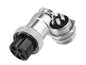 M16 5w mini-mic-plug and socket connector set gx16-a-5ps