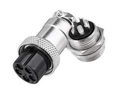 M16 5w mini-mic-plug and socket connector set gx16-a-5ps