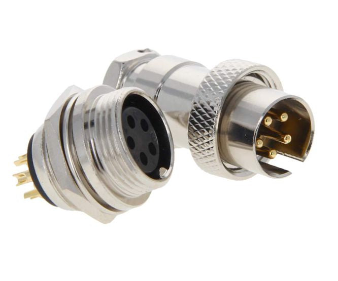M16 8w reverse gender mic plug and socket connector gx16f-8p