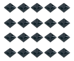 Adhesive tie mount 20x14mm black - 100/bag hc-100bk-s4