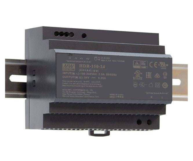 Psu d/r u/slim i=220vac o=12vdc 11a hdr-150-12