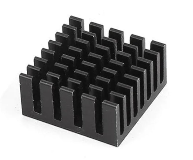 Alu extruded heatsink 10x20x10mm - black 240063