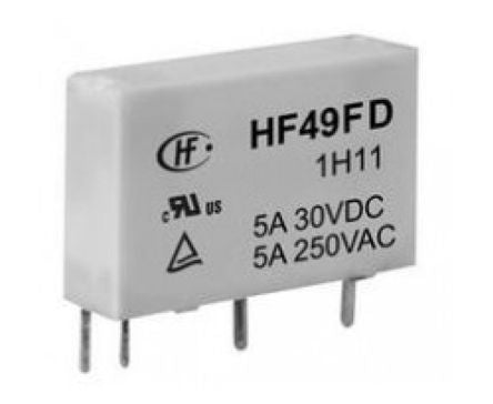 Relay slim sil/sip spst 12v 5a pcb hf49fd/012-1h11g