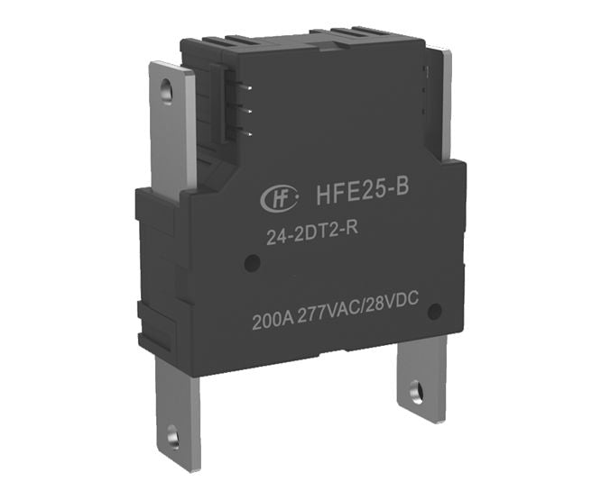 Power latching relay coil=24vdc 200a @ 276vac hfe25-b/24-2d-t2-r