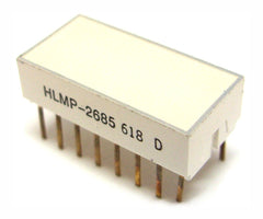 Led rectangular 19x8mm hi-eff rd 80mcd hlmp-2685