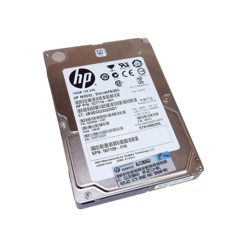 HP 146GB 2.5” SAS HDD 627114-001 (Second-Hand) - FOR SERVERS ONLY