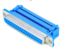 Idc socket d-sub 37w metal mnt & plastic strain idc-37s / fdc37sf