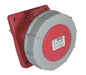 Industrial socket panel straight 16A 3p+n E 380V IP67 IPS-CE-3152