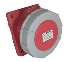 Industrial socket panel straight 16A 3p+n E 380V IP67 IPS-CE-3152