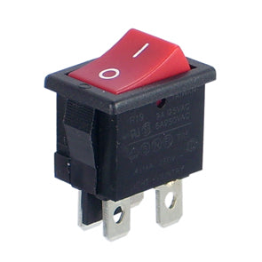 Rocker switch mini dpst off-on 6a mr-21a-q-r/b-3h-h-z54