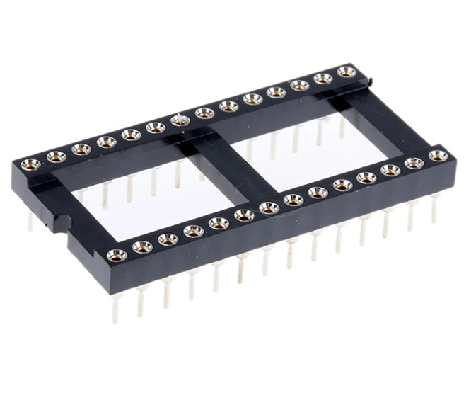 Ic socket 0.6 24w tulip rnd wide open tube ism24t1-06